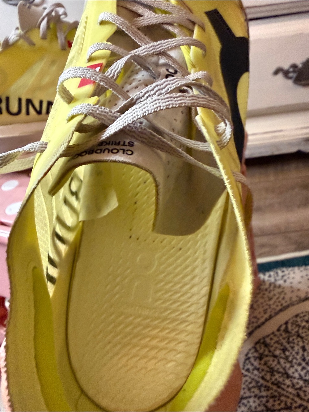 OnCloud CloudBoom Strike Women’s Running Shoes - Yellow - Picture 6 of 16